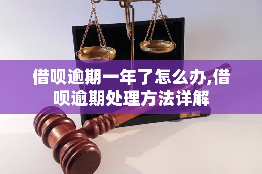 借呗逾期一年了怎么办,借呗逾期处理方法详解