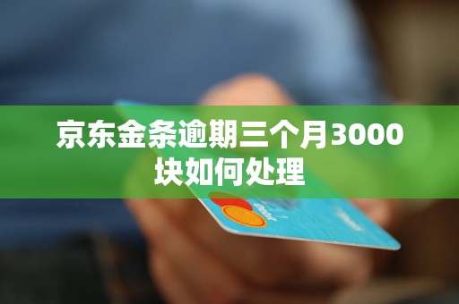 京东金条逾期三个月3000块如何处理