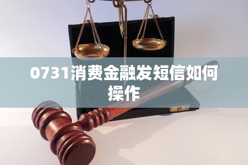 0731消费金融发短信如何操作