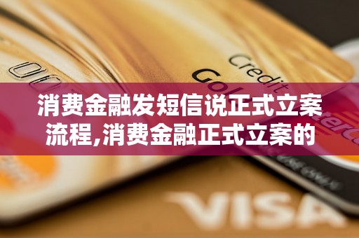 消费金融发短信说正式立案流程,消费金融正式立案的相关事项