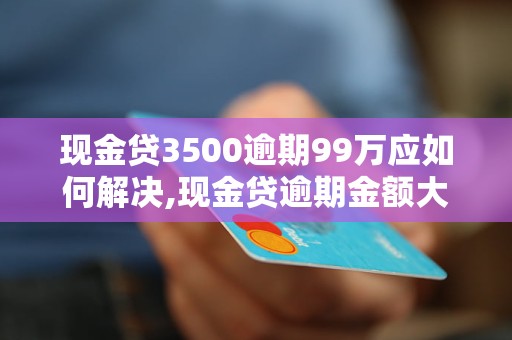 现金贷3500逾期99万应如何解决,现金贷逾期金额大怎么办