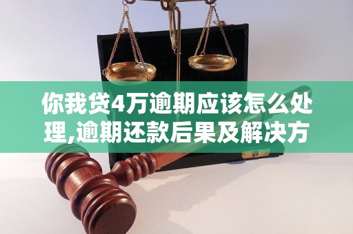 你我贷4万逾期应该怎么处理,逾期还款后果及解决方法