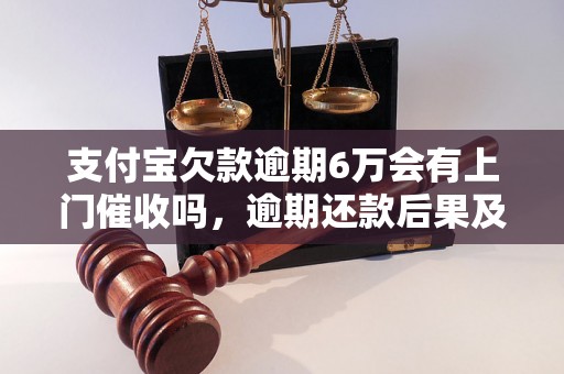 支付宝欠款逾期6万会有上门催收吗，逾期还款后果及处理方法