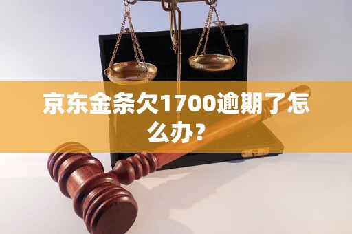 京东金条欠1700逾期了怎么办？