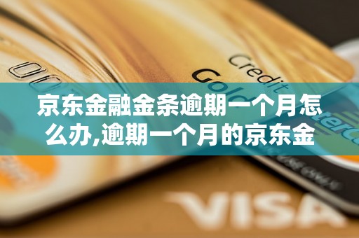 京东金融金条逾期一个月怎么办,逾期一个月的京东金融金条后果