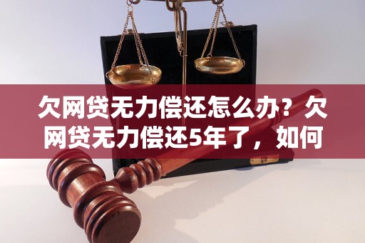 欠网贷无力偿还怎么办？欠网贷无力偿还5年了，如何解决？