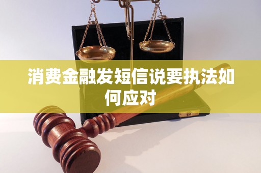 消费金融发短信说要执法如何应对