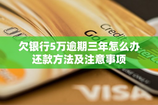 欠银行5万逾期三年怎么办还款方法及注意事项