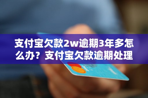 支付宝欠款2w逾期3年多怎么办？支付宝欠款逾期处理方法