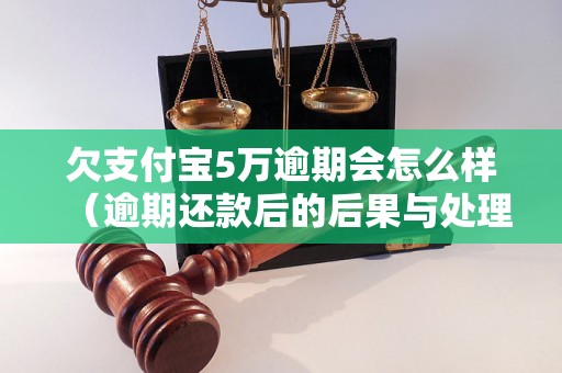 欠支付宝5万逾期会怎么样（逾期还款后的后果与处理方法）