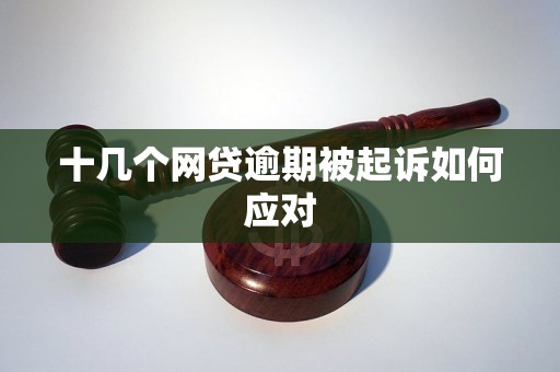 十几个网贷逾期被起诉如何应对