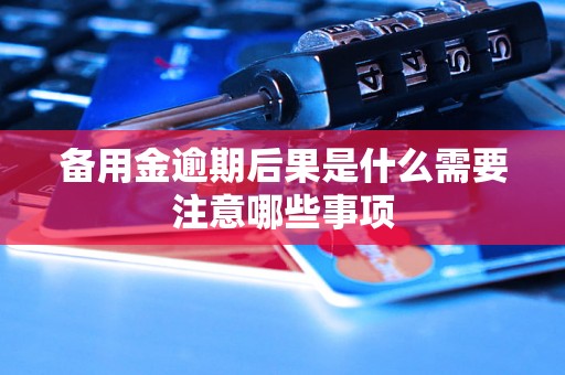 备用金逾期后果是什么需要注意哪些事项