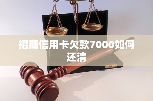 招商信用卡欠款7000如何还清