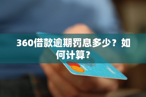 360借款逾期罚息多少？如何计算？