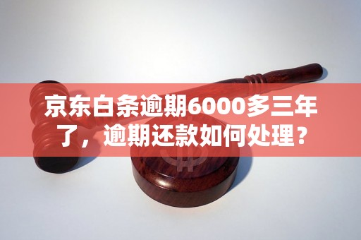 京东白条逾期6000多三年了，逾期还款如何处理？