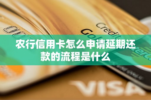 农行信用卡怎么申请延期还款的流程是什么