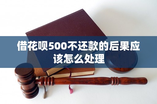 借花呗500不还款的后果应该怎么处理