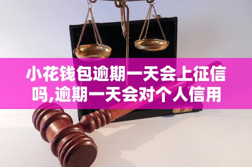 小花钱包逾期一天会上征信吗,逾期一天会对个人信用产生影响吗