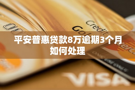 平安普惠贷款8万逾期3个月如何处理