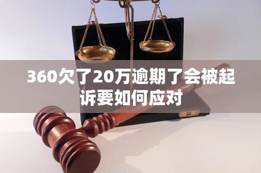 360欠了20万逾期了会被起诉要如何应对