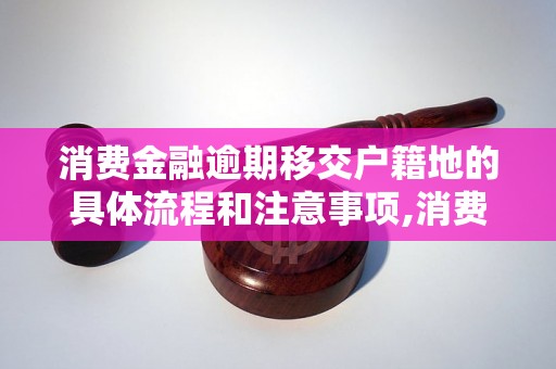 消费金融逾期移交户籍地的具体流程和注意事项,消费金融逾期移交户籍地的必要步骤