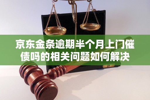 京东金条逾期半个月上门催债吗的相关问题如何解决