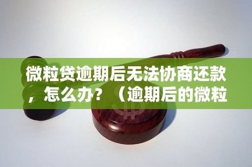 微粒贷逾期后无法协商还款，怎么办？（逾期后的微粒贷处理方法）