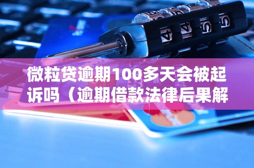 微粒贷逾期100多天会被起诉吗（逾期借款法律后果解析）