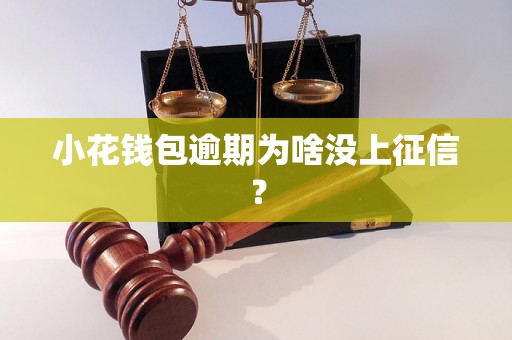 小花钱包逾期为啥没上征信？