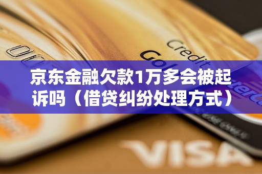 京东金融欠款1万多会被起诉吗（借贷纠纷处理方式）