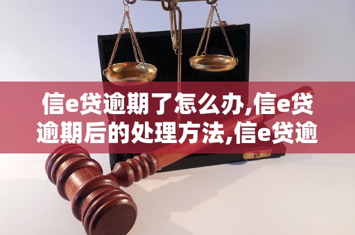 信e贷逾期了怎么办,信e贷逾期后的处理方法,信e贷逾期后会发生什么 - 副本