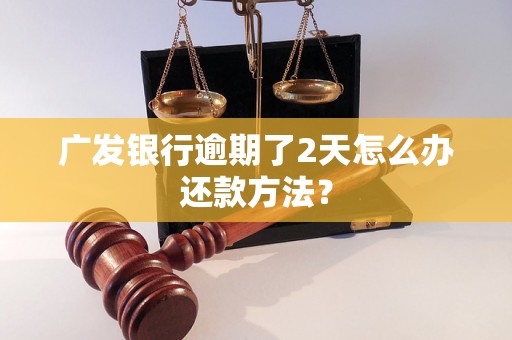 广发银行逾期了2天怎么办还款方法？