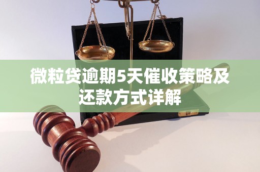 微粒贷逾期5天催收策略及还款方式详解