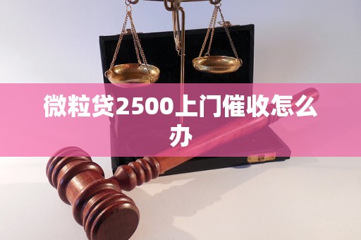 微粒贷2500上门催收怎么办