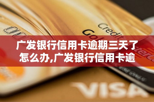 广发银行信用卡逾期三天了怎么办,广发银行信用卡逾期处理流程