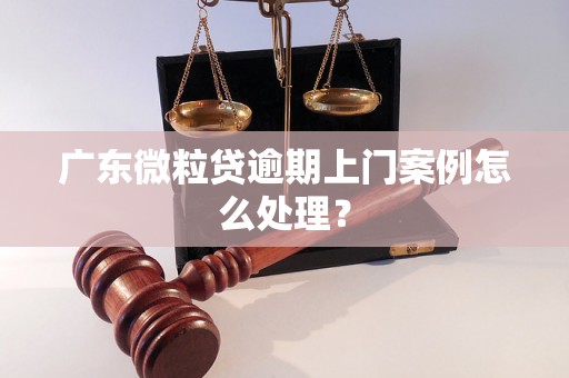 广东微粒贷逾期上门案例怎么处理？