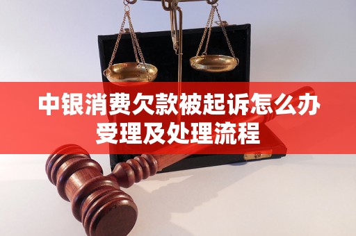 中银消费欠款被起诉怎么办受理及处理流程