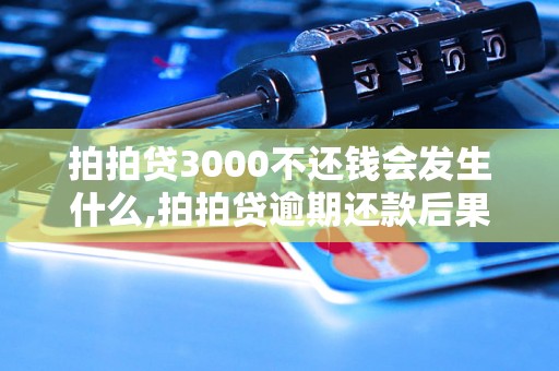 拍拍贷3000不还钱会发生什么,拍拍贷逾期还款后果