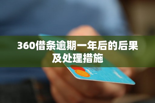 360借条逾期一年后的后果及处理措施