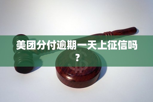 美团分付逾期一天上征信吗？