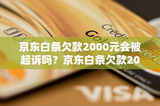 京东白条欠款2000元会被起诉吗？京东白条欠款2000元的后果是什么？