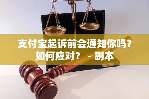 支付宝起诉前会通知你吗？如何应对？ - 副本