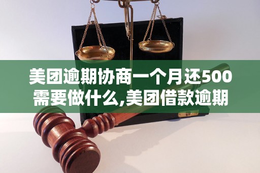 美团逾期协商一个月还500需要做什么,美团借款逾期协商流程