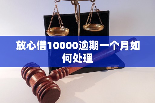 放心借10000逾期一个月如何处理