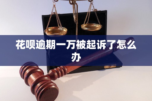 花呗逾期一万被起诉了怎么办