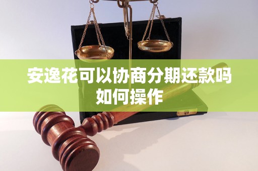 安逸花可以协商分期还款吗如何操作