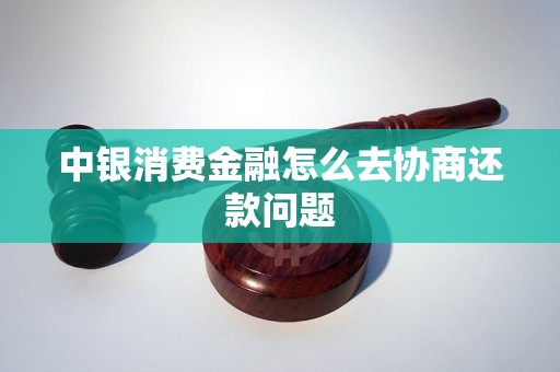 中银消费金融怎么去协商还款问题