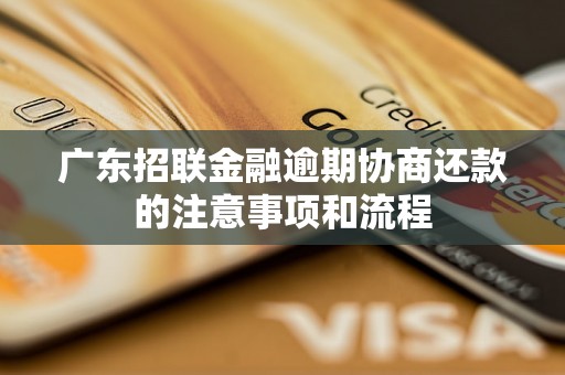 广东招联金融逾期协商还款的注意事项和流程