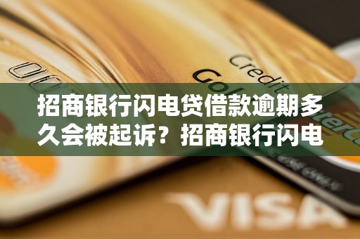 招商银行闪电贷借款逾期多久会被起诉？招商银行闪电贷逾期起诉流程解析