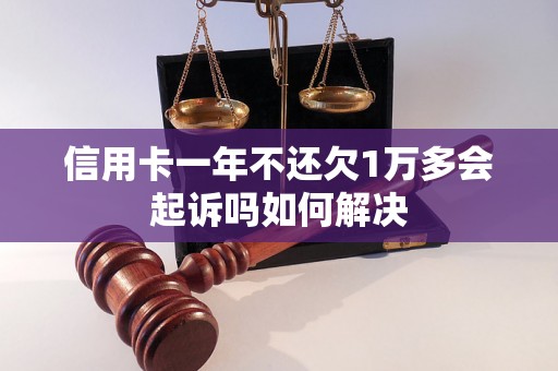 信用卡一年不还欠1万多会起诉吗如何解决